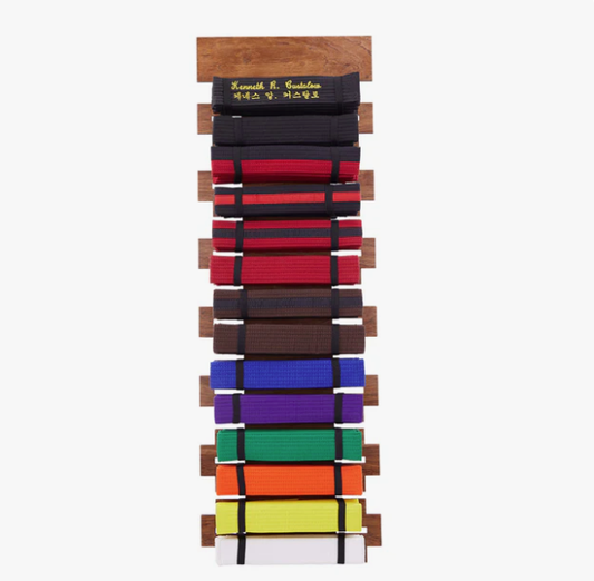 BJJ Belt Rack Display